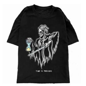 Warren Lotas Limited Edition Time is Precious Death Grim Reaper T-shirt Men’s L